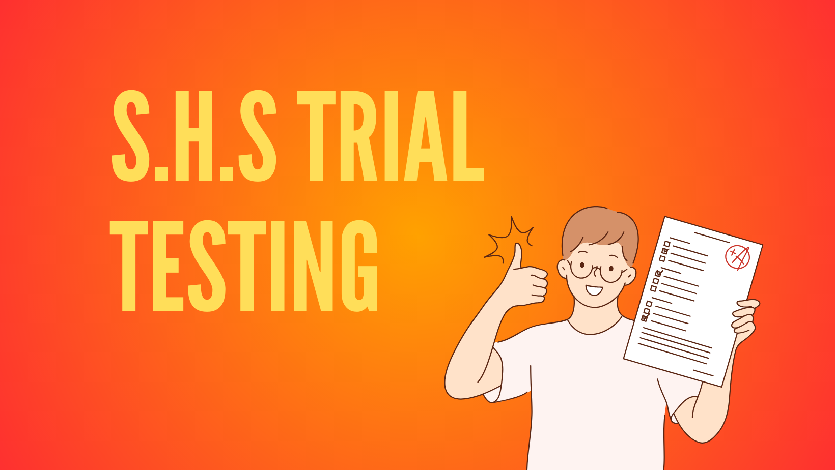 Y6 Selective Trial Testing April Holidays
